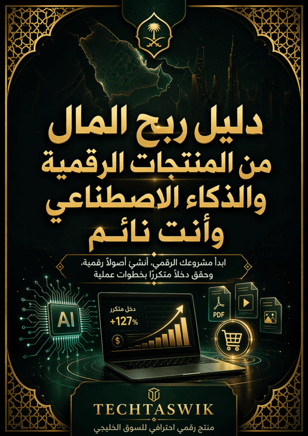 دليل الربح المال من المنتجات الرقمية والذكاء الاصطناعي وانت نائم