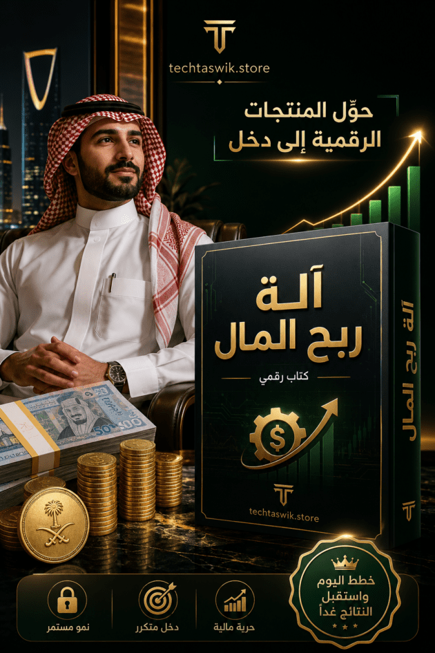 كتاب آلة ربح المال من المنتجات الرقمية وتحقيق الثروة تفوق 1000 ريال شهريا