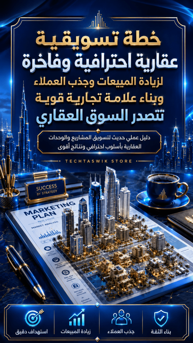 خطة تسويقية جاهزة لمشروع عقاري pdf
