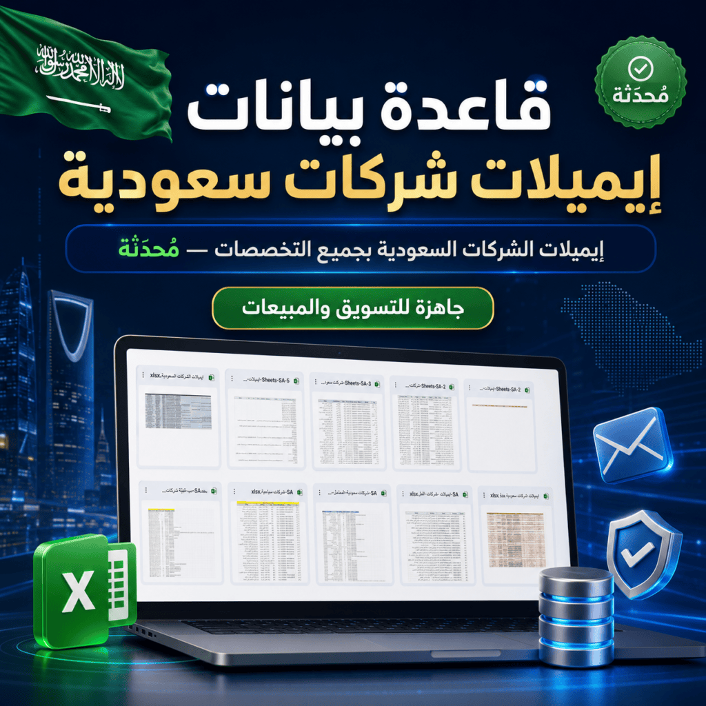 إيميلات الشركات السعودية بجميع التخصصات — مُحدّثة