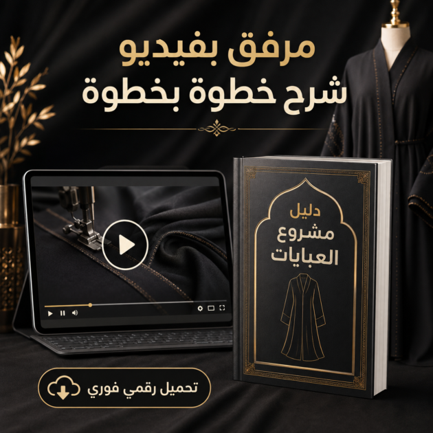 "دليل بداية مشروع العبايات من الصفر": يقدم هذا الدليل الإلكتروني خطوات عملية متكاملة للبدء في مشروع العبايات،