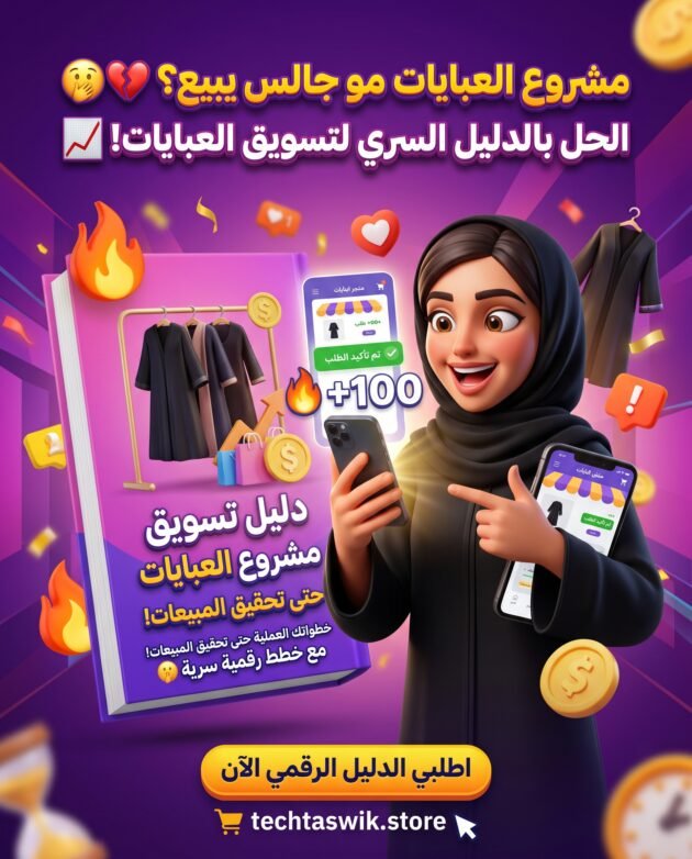 دليل تسويق لمشروع العبايات حتى تحقيق المبيعات خطط رقمية سرية يكون هوك 3d