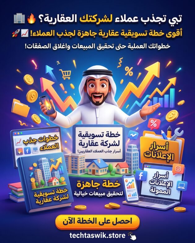 خطة تسويقية لشركة عقارية تجذب العملاء